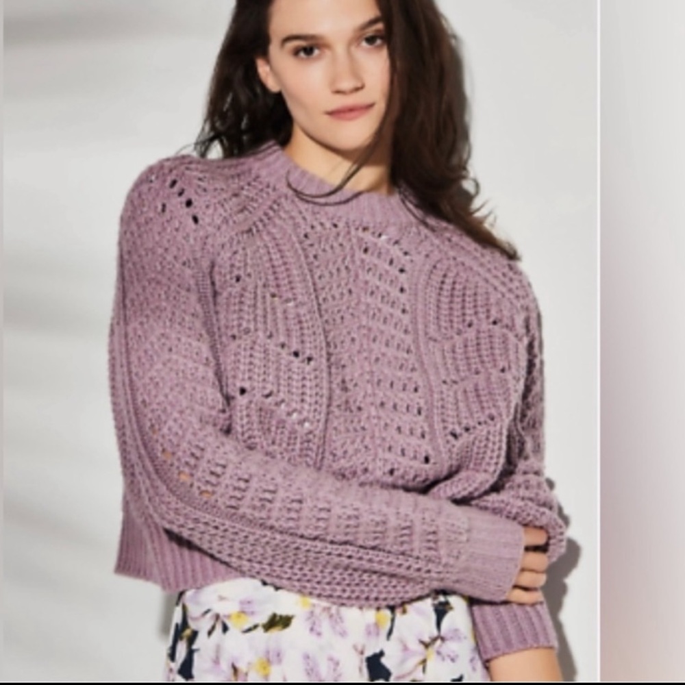 Happy X Nature by Kate Hudson Cropped Woven Sweater